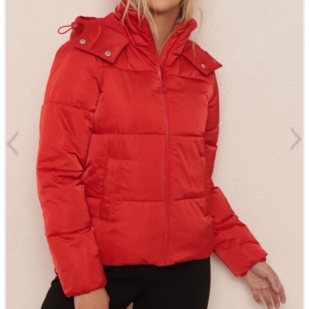 ⚡️2/$30⚡️ Garage Warm Red Puffer Winter Coat